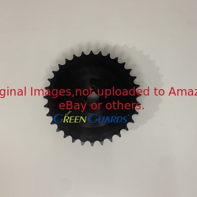Onderdelen voor gazonmachines Dubbel tandwiel 32 tanden & 12 tanden G210407 Past op Millcreek 3100/3200 Turf Tiger strooiers